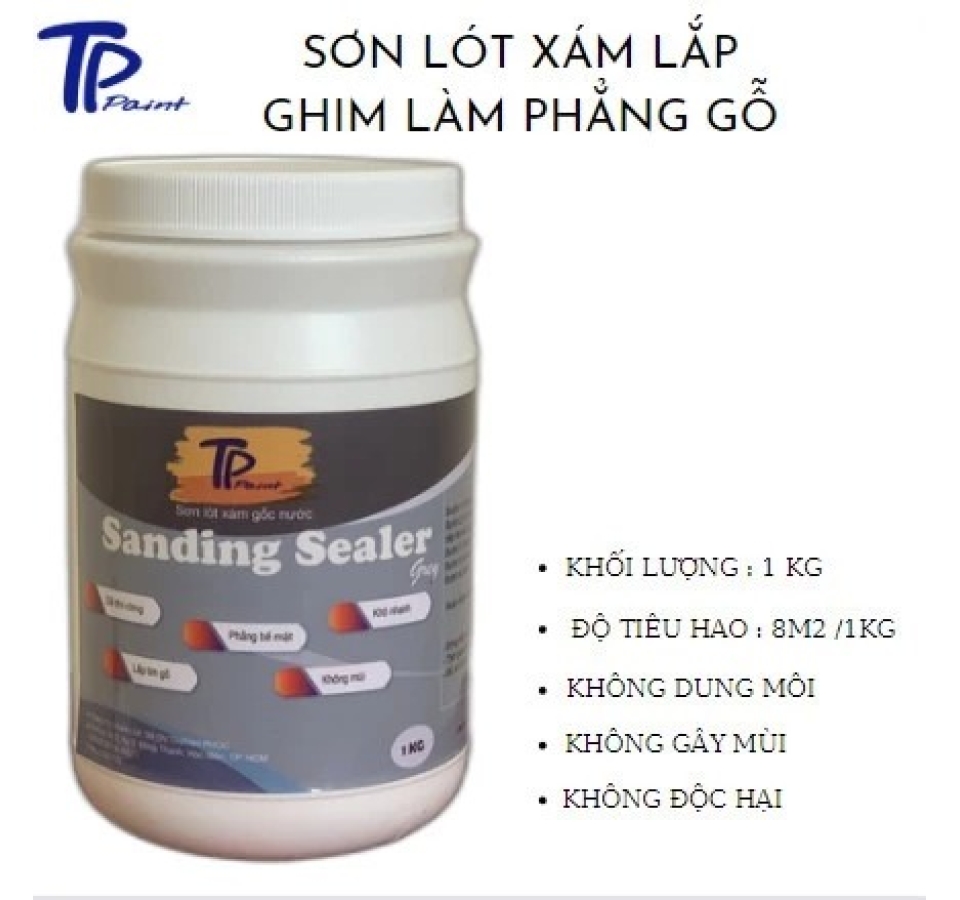 SƠN LÓT XÁM GỐC NƯỚC DÀNH CHO GỖ TỰ NHIÊN VÀ GỖ CÔNG NGHIỆP 